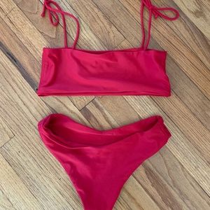 Red Cheeky Hippies and Housewives bikini set